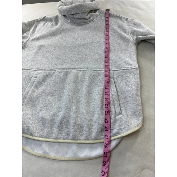 Eddie Bauer First Ascent Funnel Neck Fleece Pullover Thumbholes Split Hem Small - Picture 11 of 11